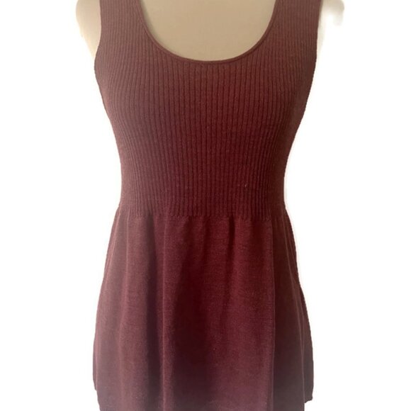 Eileen Fisher Wool Stretch Knit Twinset Cardigan Sweater Sleeveless Top Rib S - Picture 3 of 15